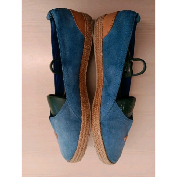 TIMBERLAND Earthkeepers Espadrilles Women 9.5 Blue Suede Flats Slip On - Picture 5 of 8